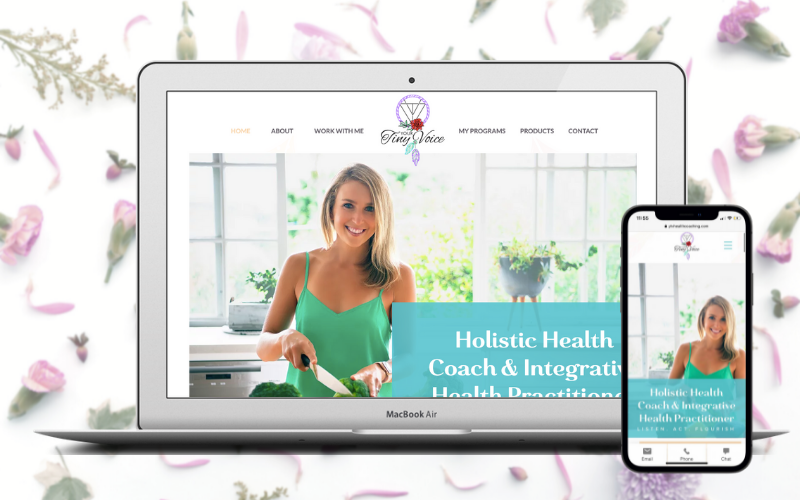Your Tiny Voice Holistic Coach Website Design