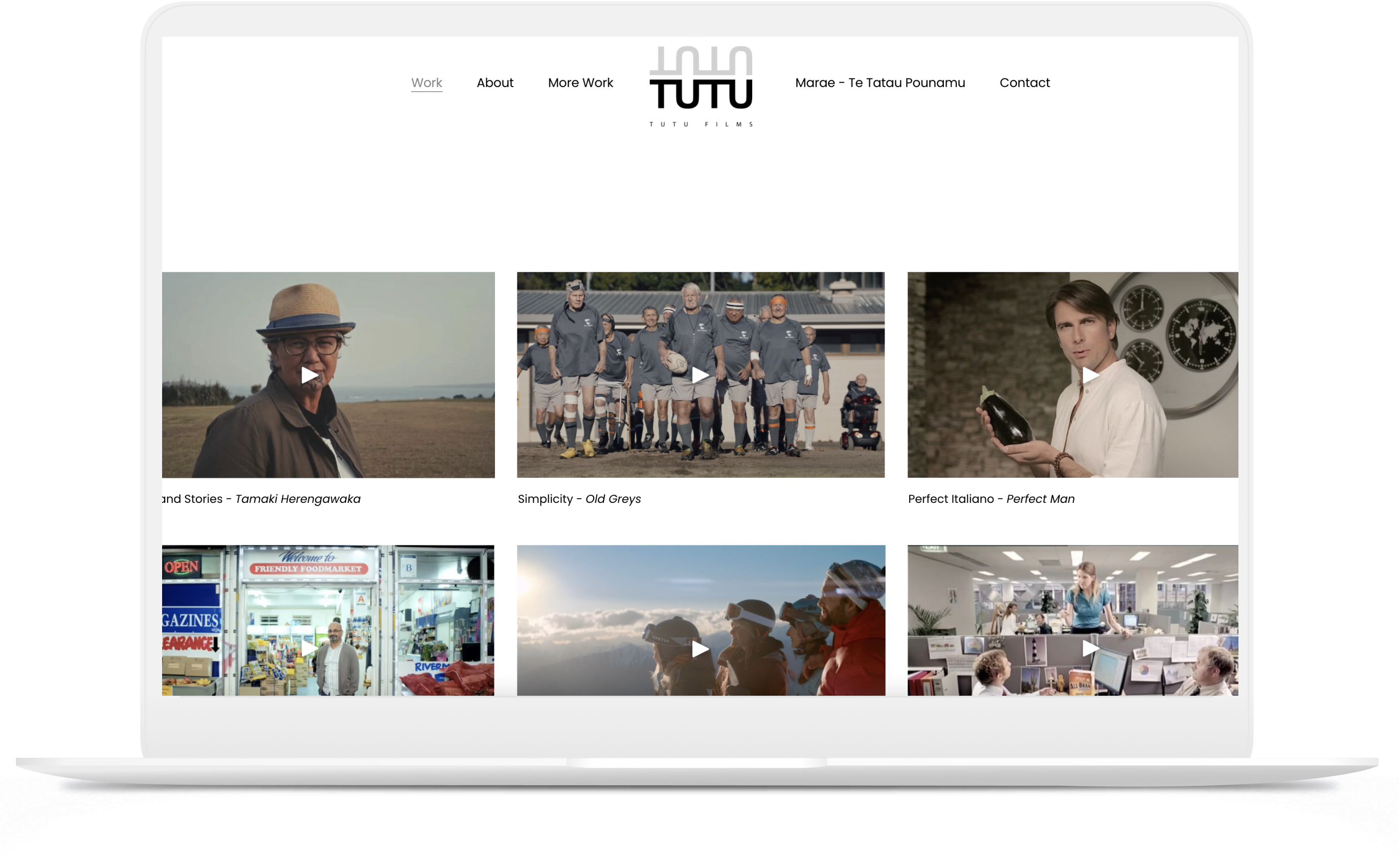 Tutu Films - Squarespace Website Build & Design