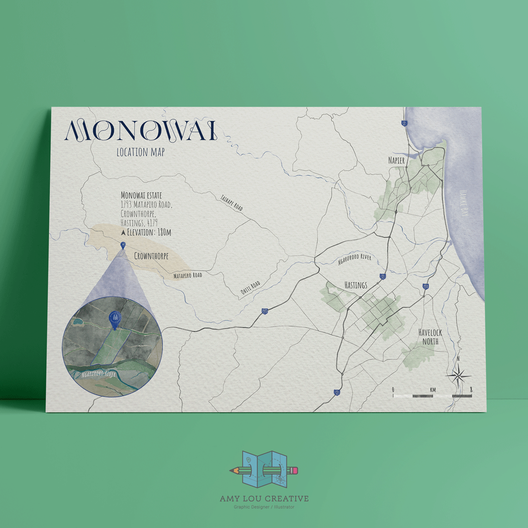 Monowai Estate Location Map