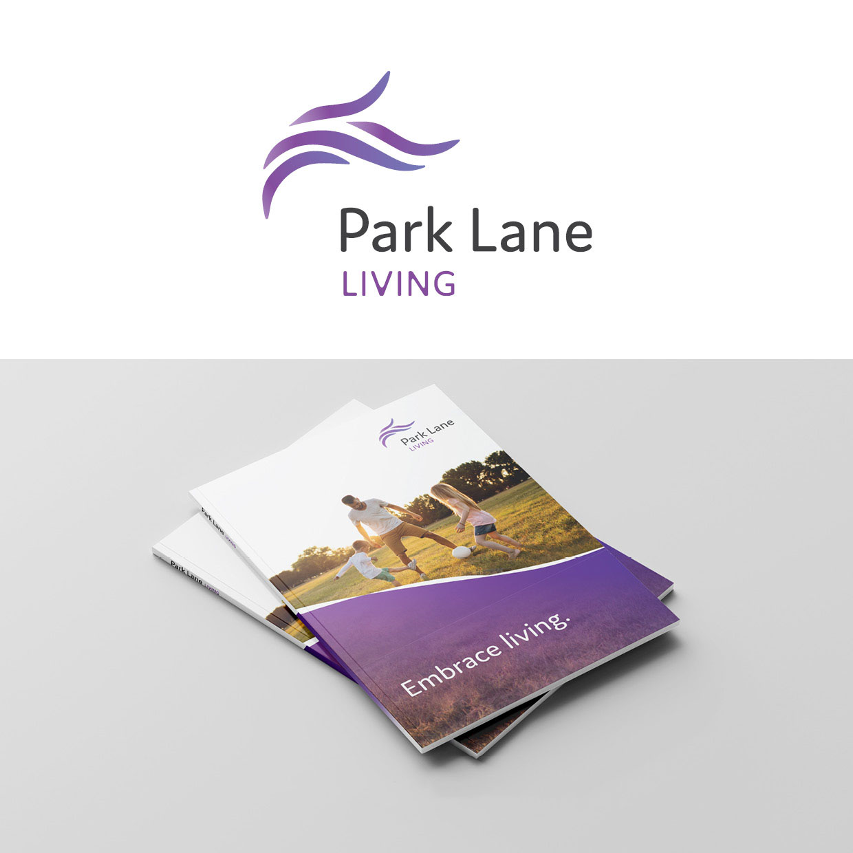 Park Lane Living Branding and Print Design