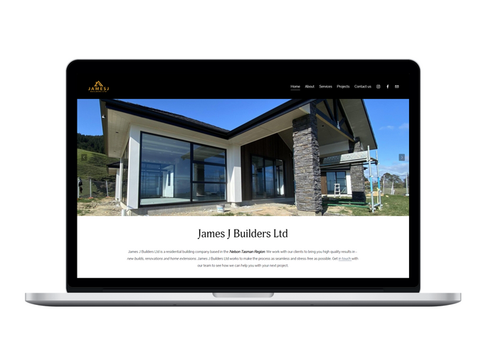 James J Builders Website Design