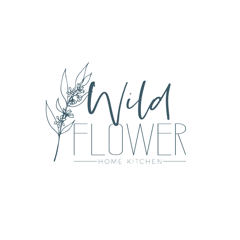 Wild Flower Home Kitchen Logo Design