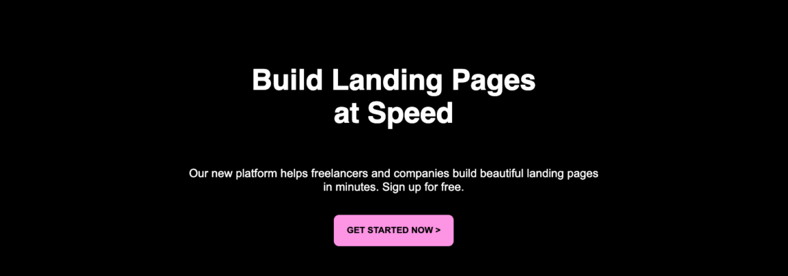 Build Landing Pages