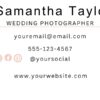 Wedding Photographer Business Card